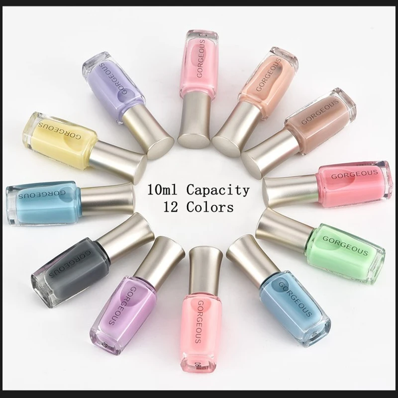 

New Nail Polish Candy Nude Color Quick-drying Translucent Jelly Nail Polish 10ML Environmental Protection Lasting Unpeelable