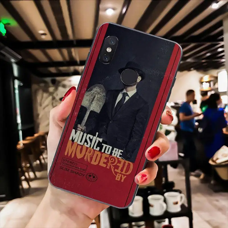 

Rap God Eminemm Phone Case For Redmi 9A 8A 7 6 6A Note 9 8 8T Pro Max Redmi 9 K20 K30 Pro Black Silicone Soft TPU Case