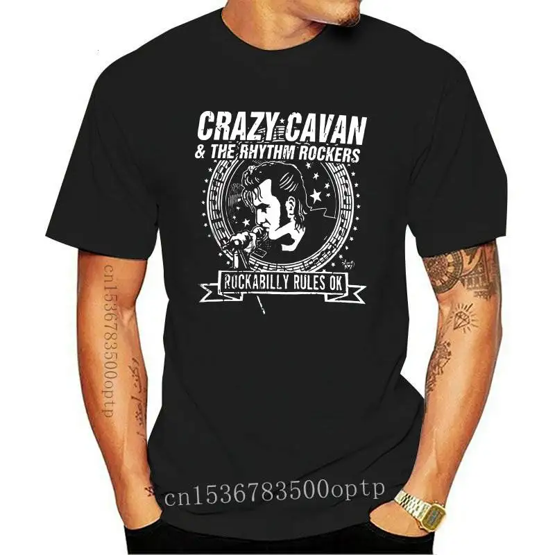 

Новая популярная мужская Черная футболка CRAZY CAVAN