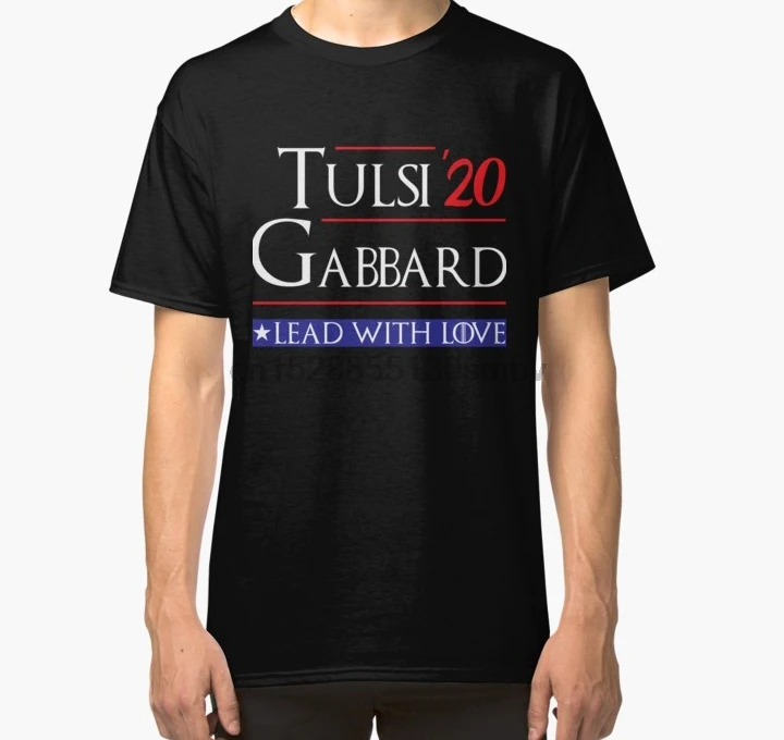 Мужская футболка с поддержкой Tulsi Gabbard для president 2020 надписью Классическая wo