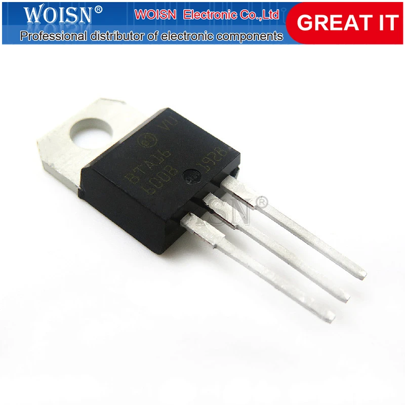10 шт. BTA16-600B BTA16-600-220 TO220 BTA16 600V 16A симисторов новый оригинальный в наличии