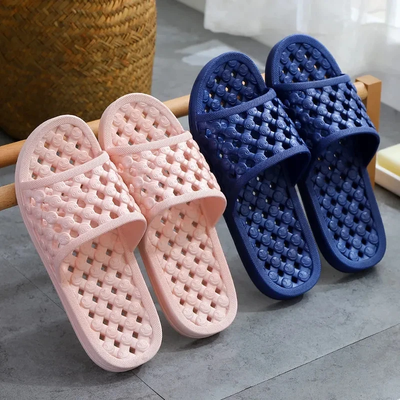 Bathroom Quick-drying Slipper for Women Spring Fall Indoor Home Hollow Shoes Flips Unisex Couple House Bathroom Hollow Slippers