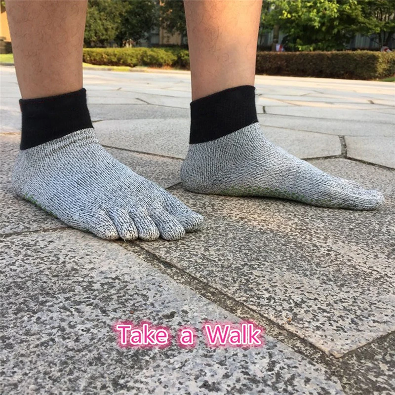 

5 Toe Beach Socks Diving Socks Non-slip Dive Snorkeling Swimming Yoga 5 Toe Cut Resistant Socks High Quality