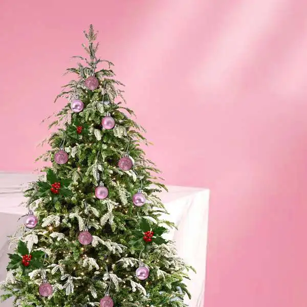 24 шт шикарные рождественские безделушки для елки простые блестящие украшения с