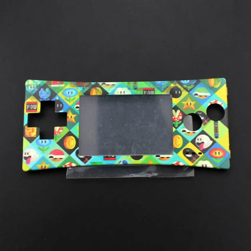 Замена YuXi Передняя Лицевая панель для GameBoy Micro для GBM системы передний чехол Корпус - Цвет: Game