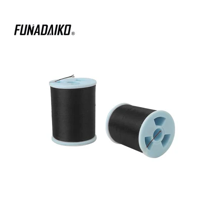 black FUNADAIKO 100 м крючок Пряжа леска Направляющая линия медленный джиг DIY вспомогательная линия - Цвет: black