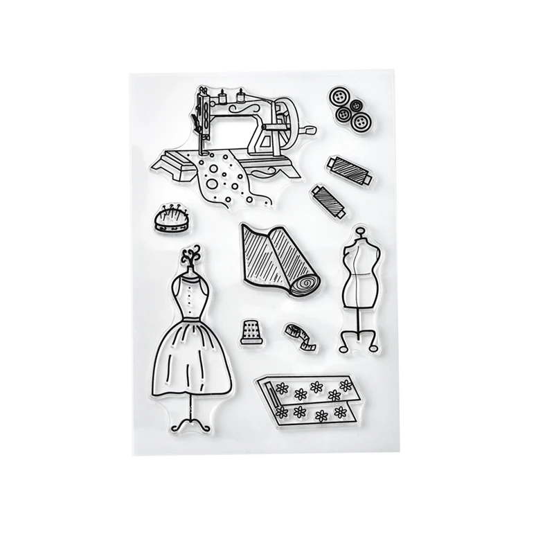 Инструмент для изготовления одежды прозрачные штампы 2019 резиновая прозрачная