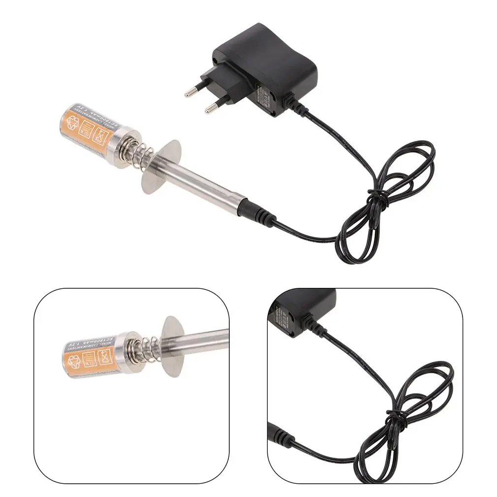 

Rc Nitro 1.2v 3600mah Rechargeable Glow Plug Starter Igniter Ac Charger For Nitro Engine Power 1/10 1/8 Rc Car