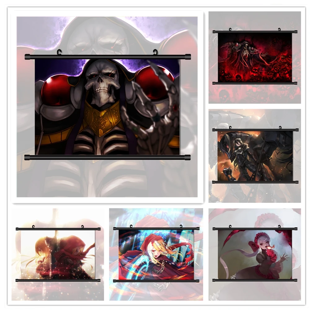 

Overlord Evileye Albedo Shalltear Ainz аниме плакат и принты настенные картины для гостиной детей домашний декор холст живопись настенное искусство