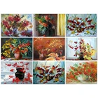 Yujohom алмазная живопись сделай сам, вышивка крестиком, цветы, картина стразы, мозаика, украшение для стен