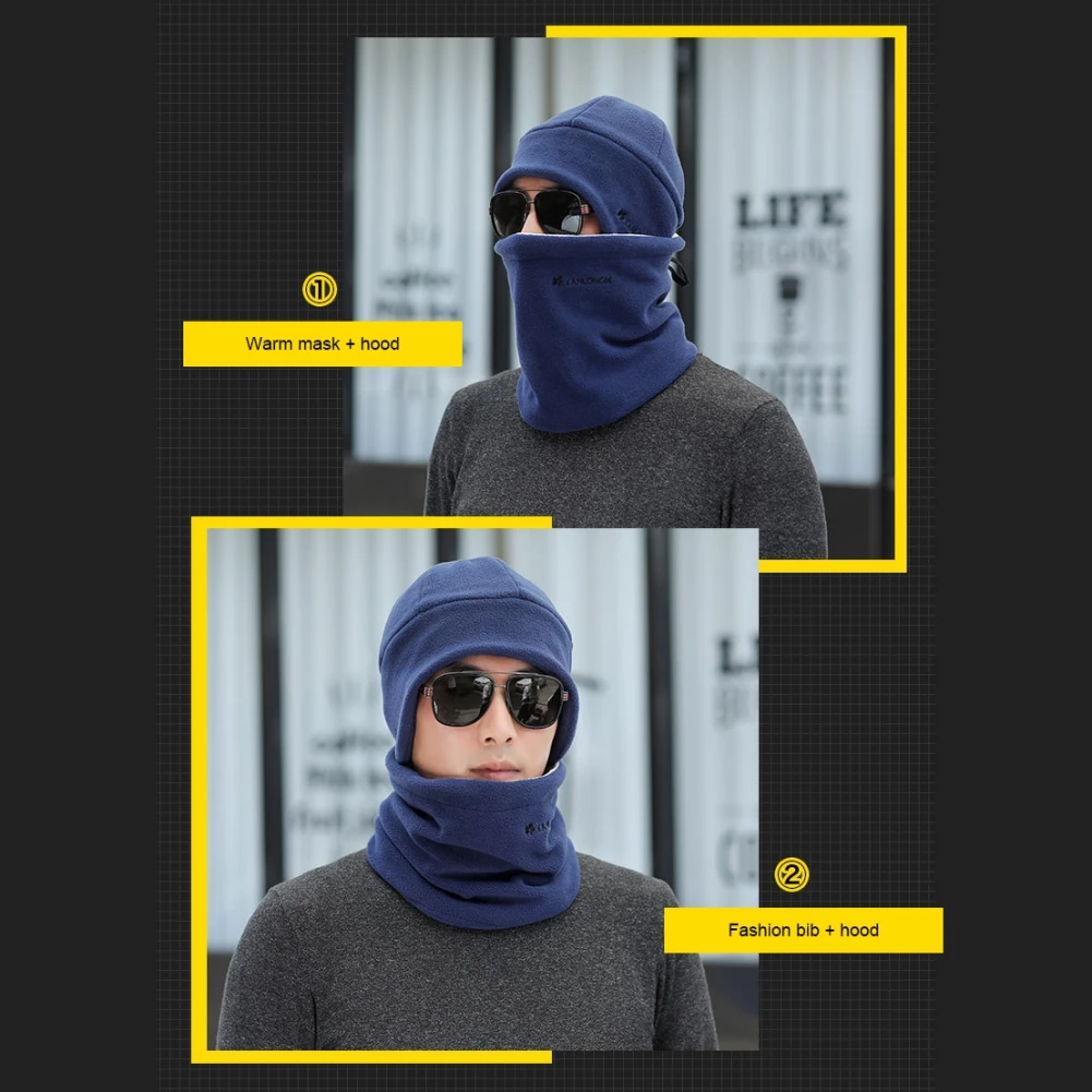 Зимние ветрозащитные шарфы для мужчин и женщин флисовая бандана шарф-маска