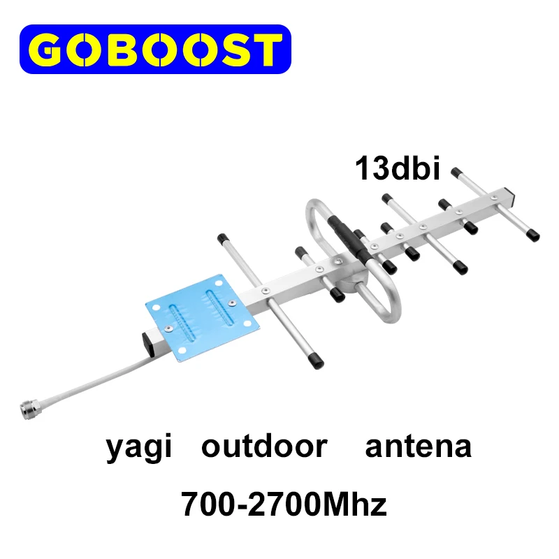 

GOBOOST Yagi Outdoor Antenna For Celluar Amplifier 2g 3g 4g GSM DCS WCDMA Full Band Coverage 13dbi 698-2700mhz Accessories
