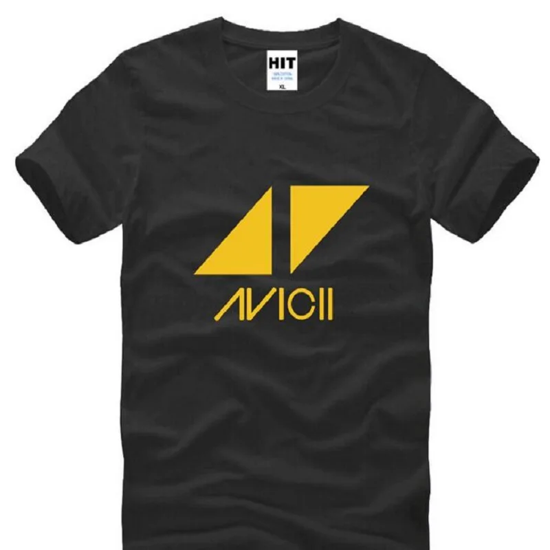 

Rock Band Avicii Printed T Shirts Men New Short Sleeve O Neck Cotton Men's T Shirt Tim Bergling DJ Tee Shirt Homme Fans Clothing