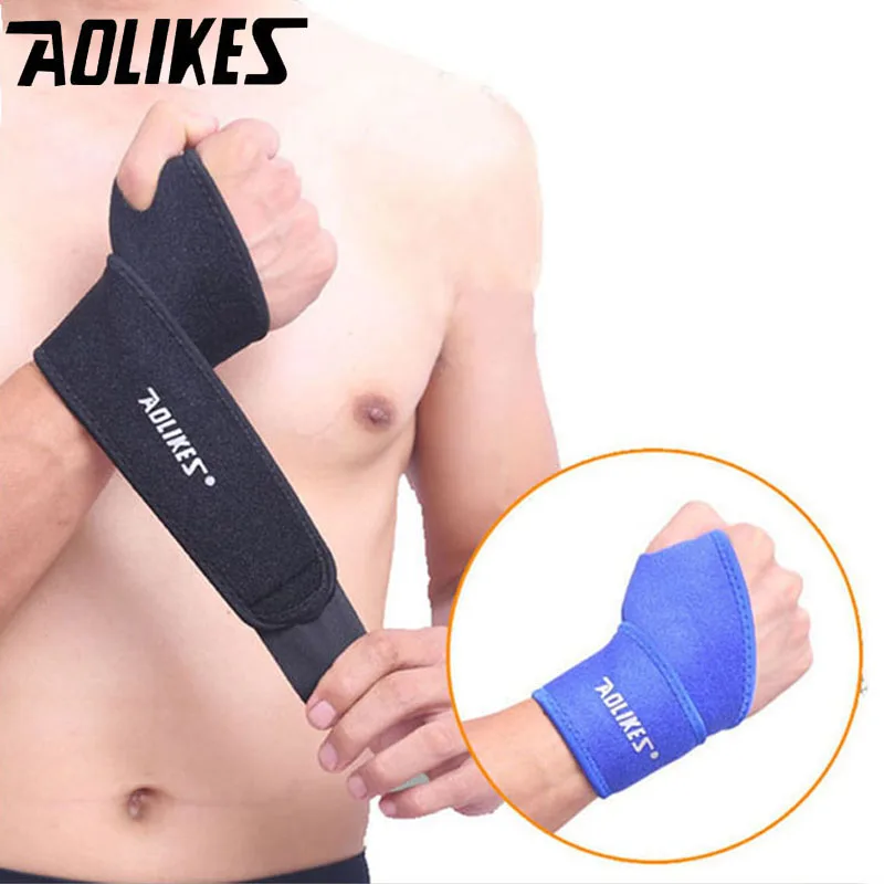 Aolikes 1 шт. спортивный браслет на запястье для спортзала, браслет на запястье, поддержка запястья, шина, переломы карпального туннеля, напульсники для фитнеса