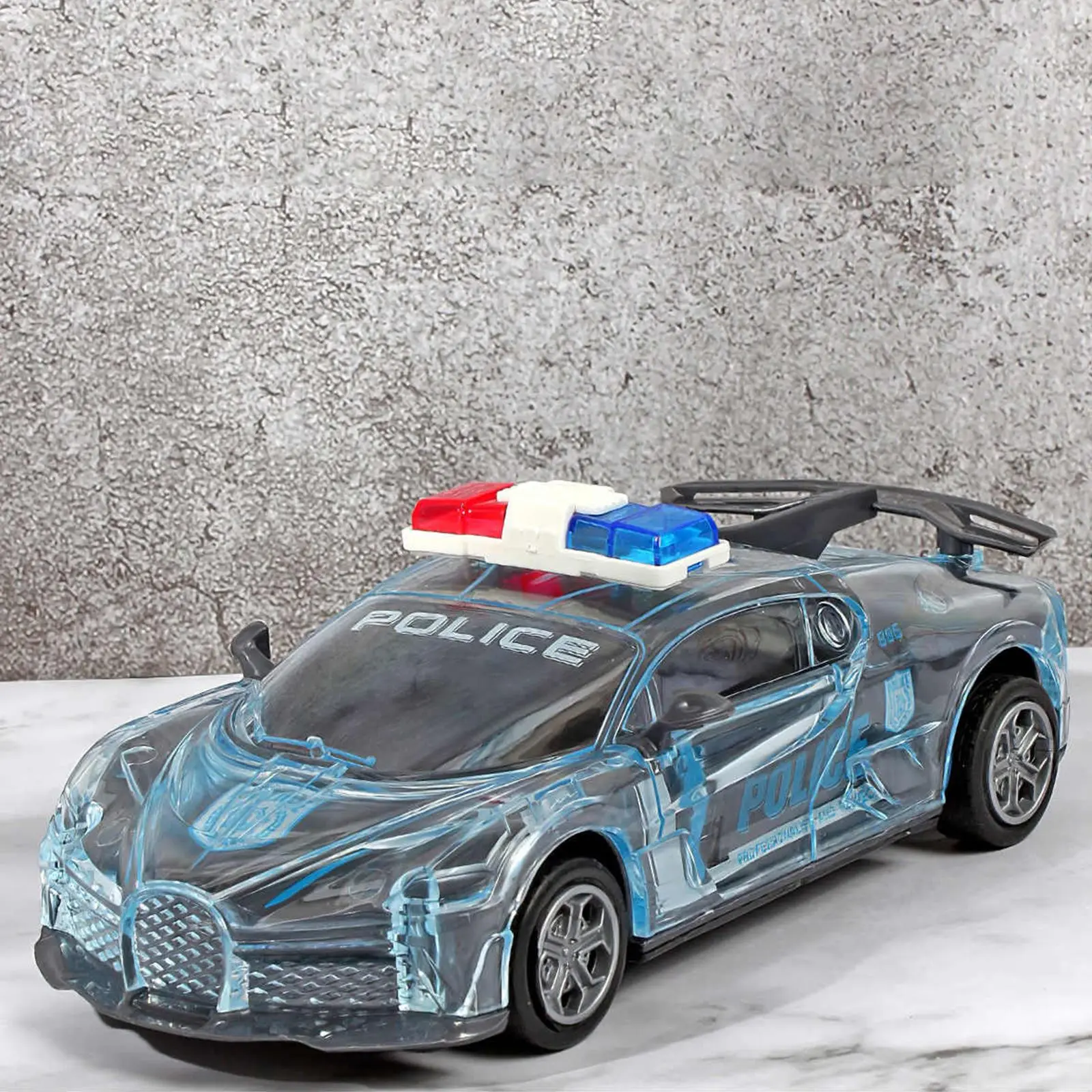 

High Speed Racing Car Plastic RC Car Children Simulation Police Car Model For Kids Birthday Christmas Gift Toy Sports Cars Model