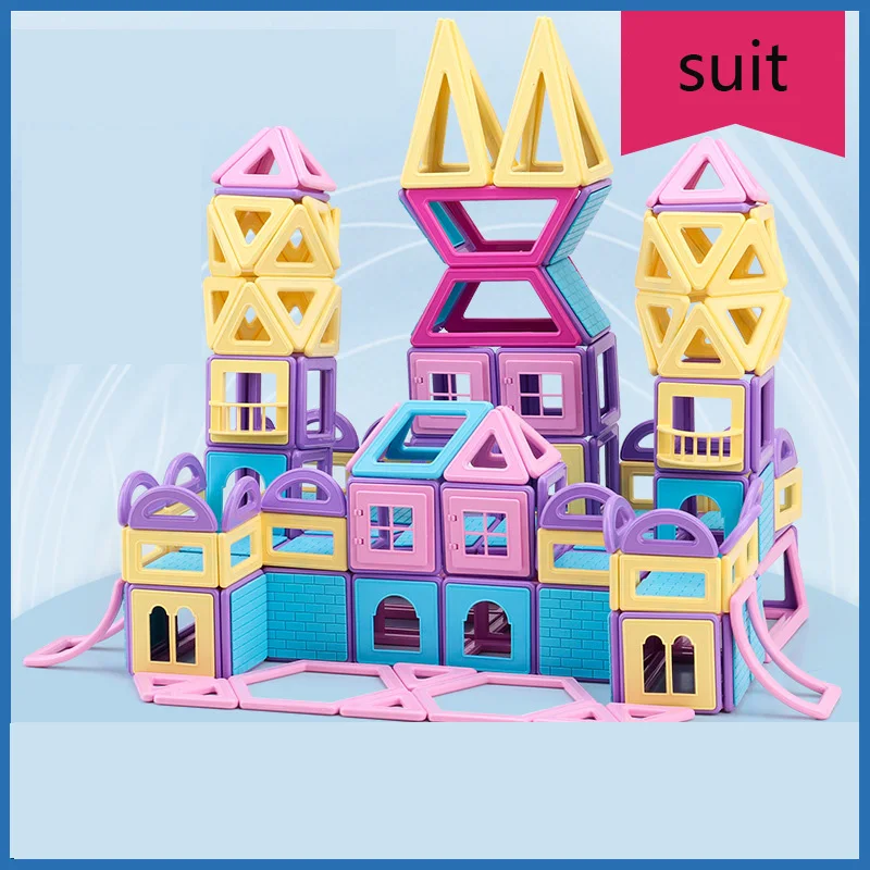 

40-299Pcs Magnetic Magnet Model Magnet Building Block Set DIY Toys Children Educational Toys Designer Construction Set For Gifts