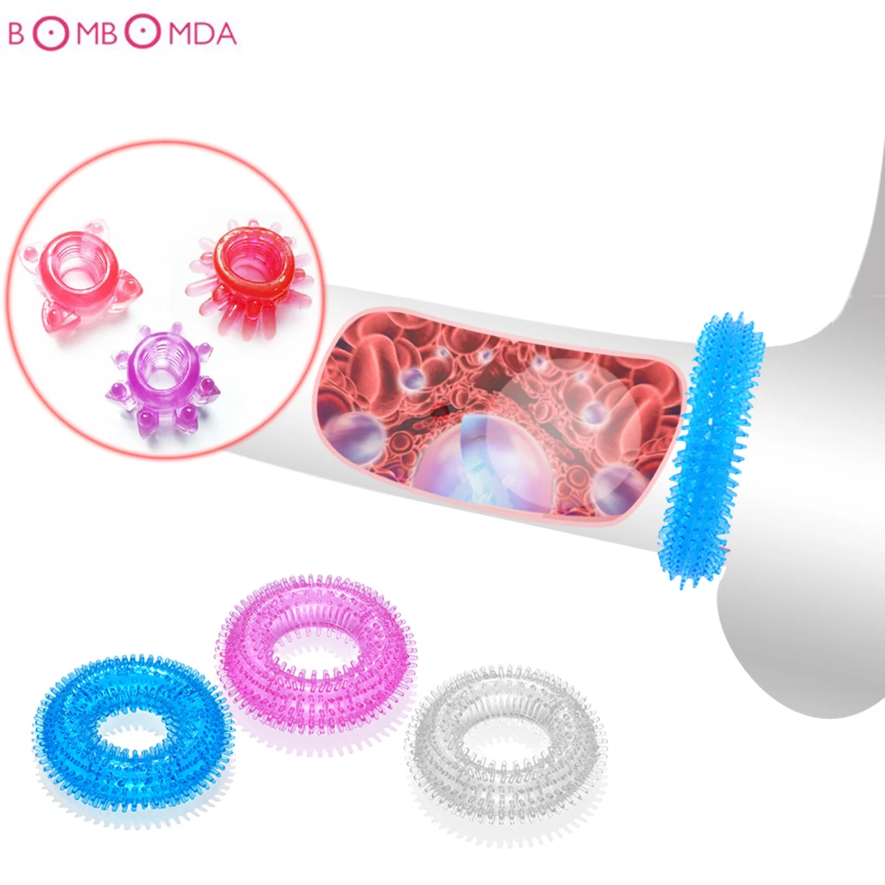 1 шт. Кольца для пениса задержки эякуляции кольца с замком мужчин Резиновые