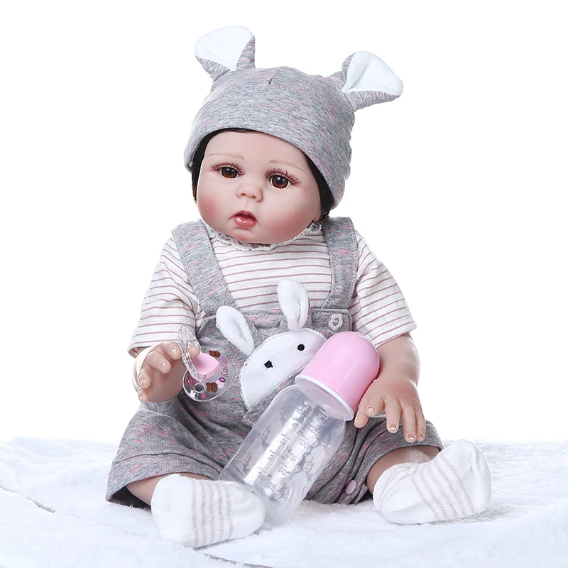 48 см мягкие силиконовые реалистичные гибкие куклы bebe reborn baby cudly sweet Premium детские с