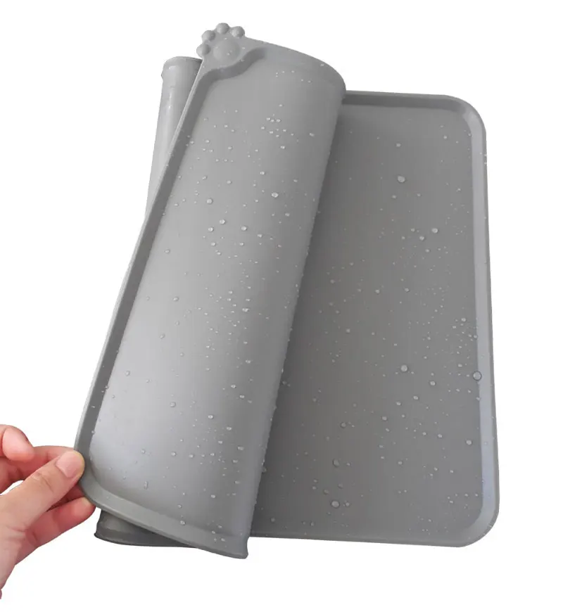 Водонепроницаемый коврик для собак кошек еды силиконовый домашних животных