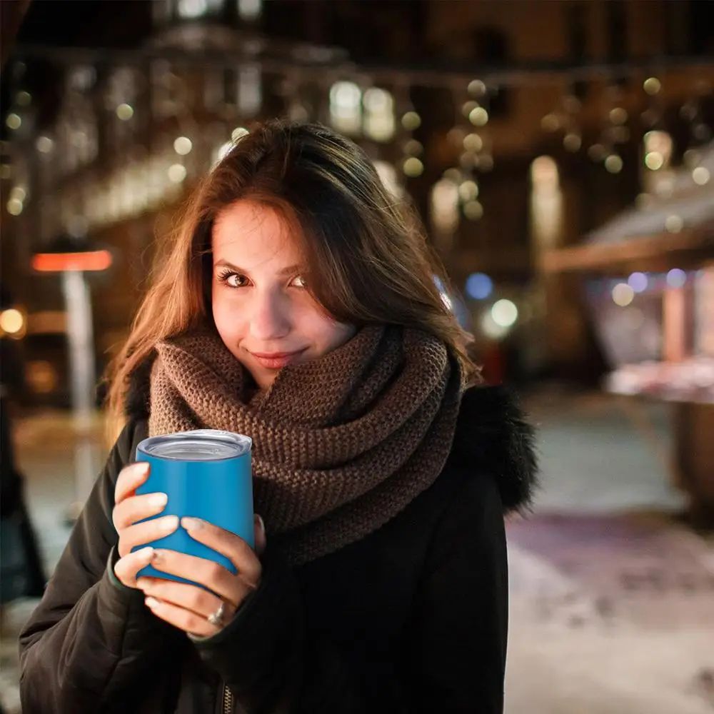 Чашка-термос для кофе из нержавеющей стали 12 унций | Дом и сад