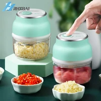 electric food chopper usb rechargeable wireless garlic chopper with blade mini meat grinder tools portable kitchen accessories