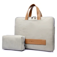 pu leather laptop bag case for 13 waterproof bag for laptop 13 3 14 15 6 inch for pro case notebook bag men