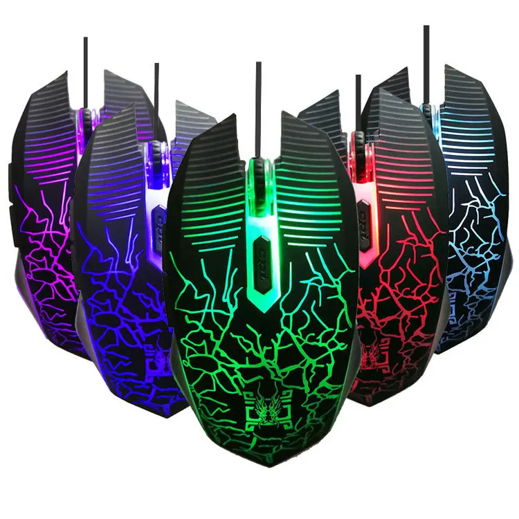 

Computer wired mouse backlit ergonomic Optical mouse 1600DPI Gaming Mouse 6 buttons fast mouse office laptop pc mouse