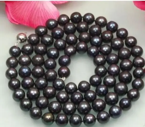 Длинное ожерелье из пресноводного жемчуга колье натурального белого розового