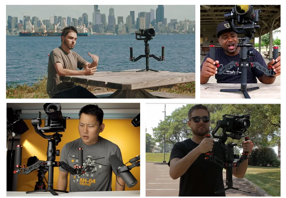 DIGITALFOTO 5 кг Ares Z Axi Gimbal Grip алюминиевая Съемная пружина двойная ручка для DJI RS2 RSC2 Ronin S