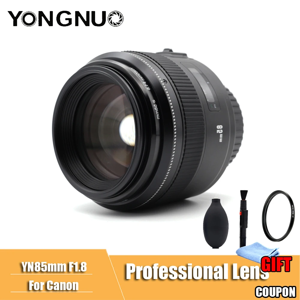 YONGNUO YN85mm F1.8 объектив камеры для Canon EF крепление EOS 85 мм AF/MF Стандартный Средний