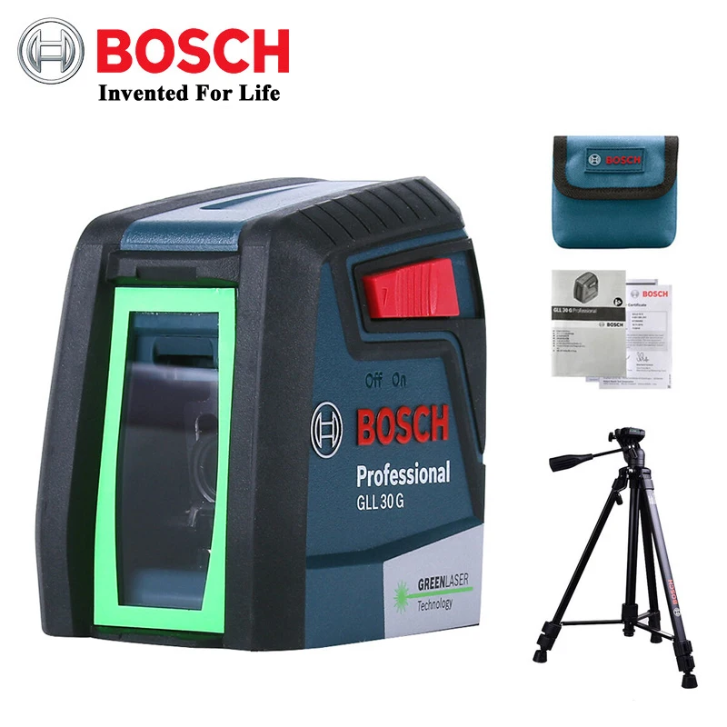 BOSCH лазерный нивелир GLL30G вертикальный горизонтальный зеленый светильник высокой