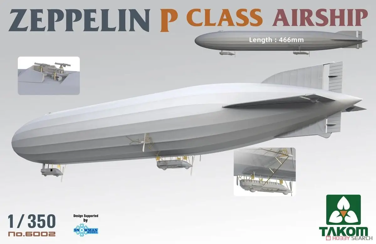 Набор моделей дирижаблей Takom 6002 1/350 ZEPPELIN класс P | Игрушки и хобби