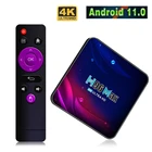 ТВ-приставка Android 11, 4 + 3264 ГБ, 4K, H.265, 2,45 ГГц, Wi-Fi, Bluetooth