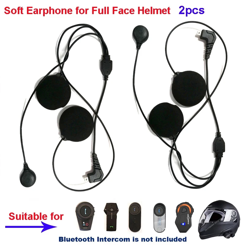 Мотоциклетные аксессуары для мотогарнитуры 2 комплекта мягкие наушники и