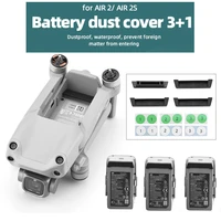 drone body battery port protection cover cap charging port dust proof plugs with number stickers for dji air 2s mavic air 2