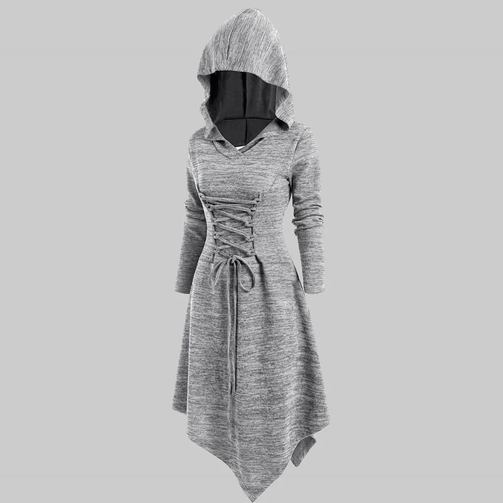 Женское платье Женская Повседневная Толстовка свитшот с капюшоном на плечах