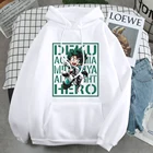Толстовка My Hero Академия худи Midoriya Izuku Мужская толстовка удобный модный бренд мужской пуловер уличный Повседневный свитшот с аниме теплый