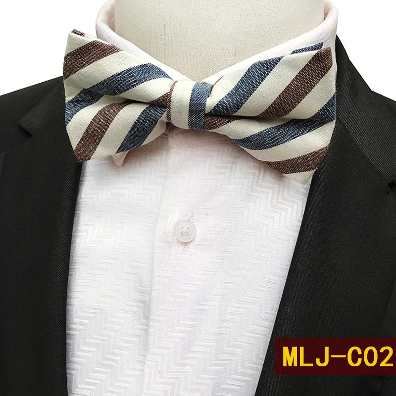 

Sitonjwly Men's Bow Ties for Man Classic Cotton Wedding Groom Gravatas Slim Corbata Shirts Bowtie Butterfly Custom Logo