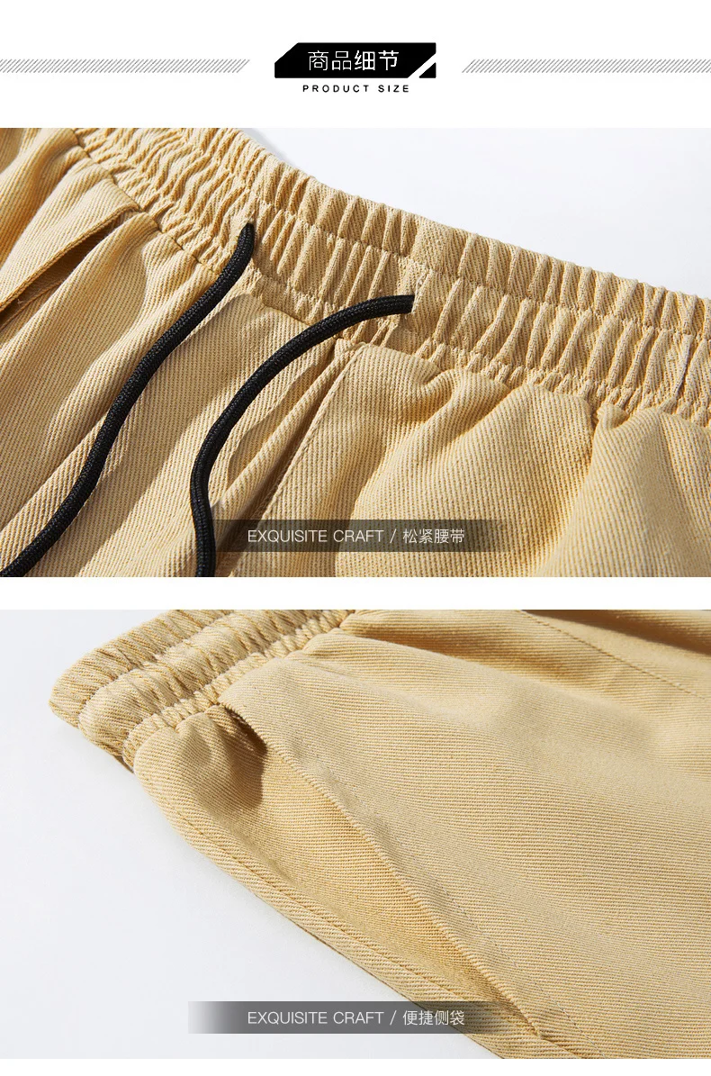 

High Quality Oversized Fashion Casual Loose Shorts Big Pocket Streetwear Solid Shorts Half Cotton Pants Plus Size 5XL 6XL 7XL