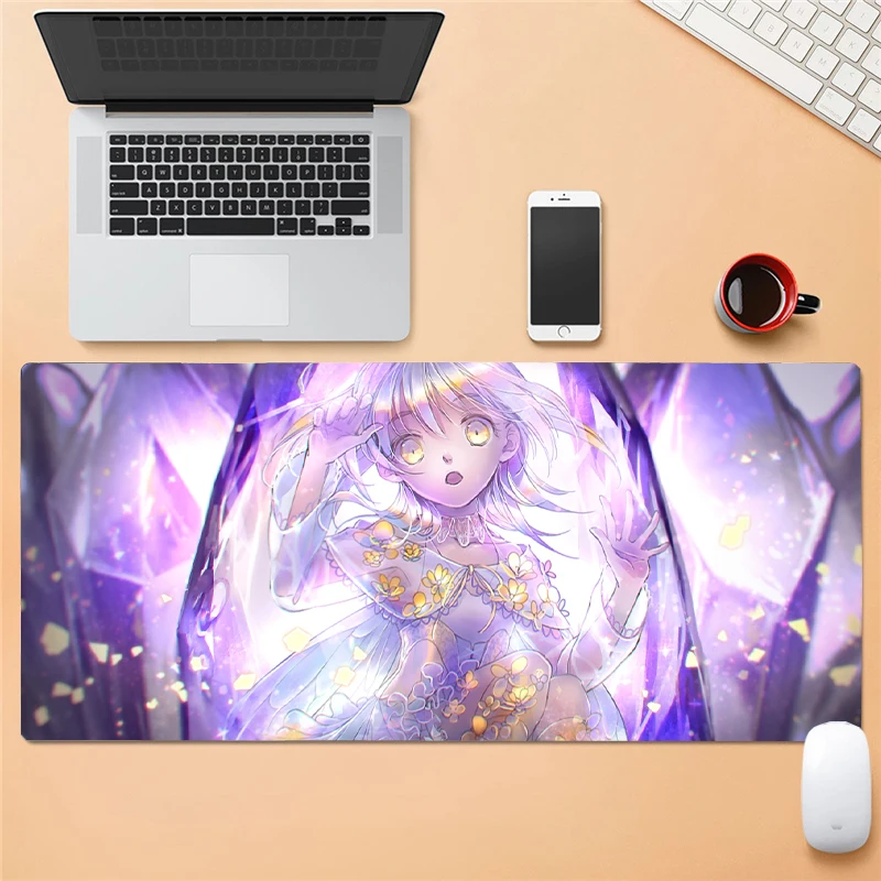 

Pink beautiful girl heart cartoon mouse pad small cute office non-slip creative desk pad mouse pad anime mouse pad small mouse p