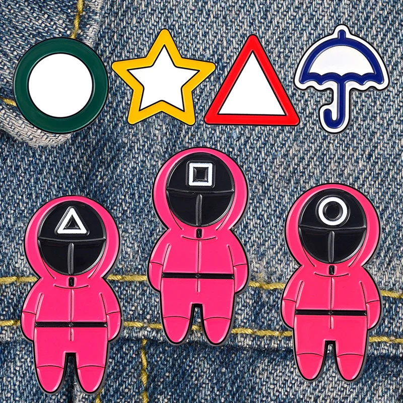 LT1352 игровой NPC милые заколки для лацканов значки крутая эмалированная брошь