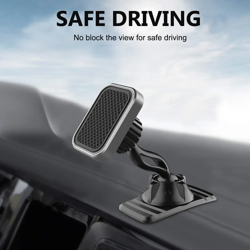 

New 360 Rotatable Magnetic Car Holder Magnet Car Phone Holder Windshield Stand Mount Support Free Hand Car Phone Holder Bracket