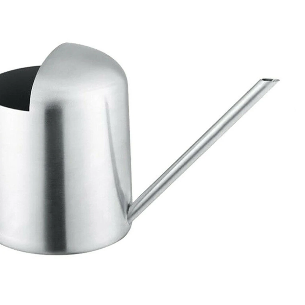 

300ml Mini Stainless Steel Shower Pots Long Mouth Plant Succulent Watering Metal Can Indoor Office Plants Kettle