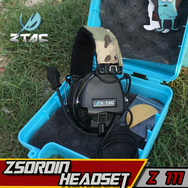 Детали Z111 Airsoft Z Тактическая Военная гарнитура Peltor Softair Sordin наушники для стрельбы