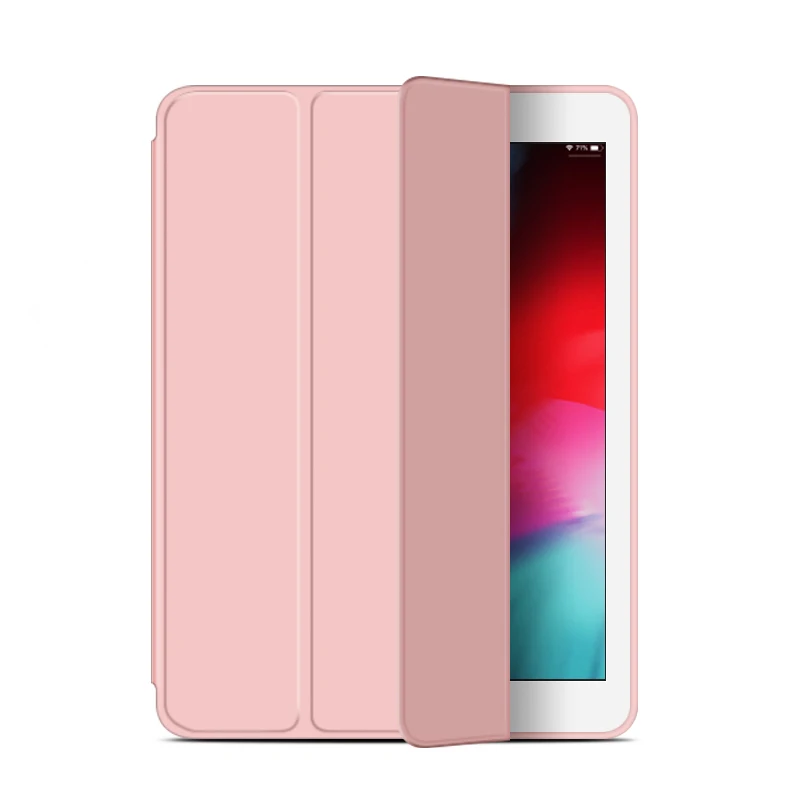 Pink Чехол для iPad 2/3/4, силиконовый мягкий чехол-книжка с функцией автоматического сна/пробуждения из искусственной кожи, умный чехол для iPad 3 4 2, чехол - Цвет: Pink