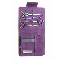 10 installed professional hair scissors leather case makeup comb shears bag barber makas bags hairdresser accessories tools bag