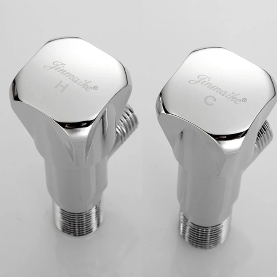 Латунный Угловой клапан для смесителя удлиняет утолщенный треугольный горячей и