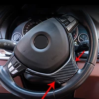 for bmw f10 f18 f01 f02 f07 5 7 series gt carbon fiber steering wheel trim sequin interior bright strip interior car parts