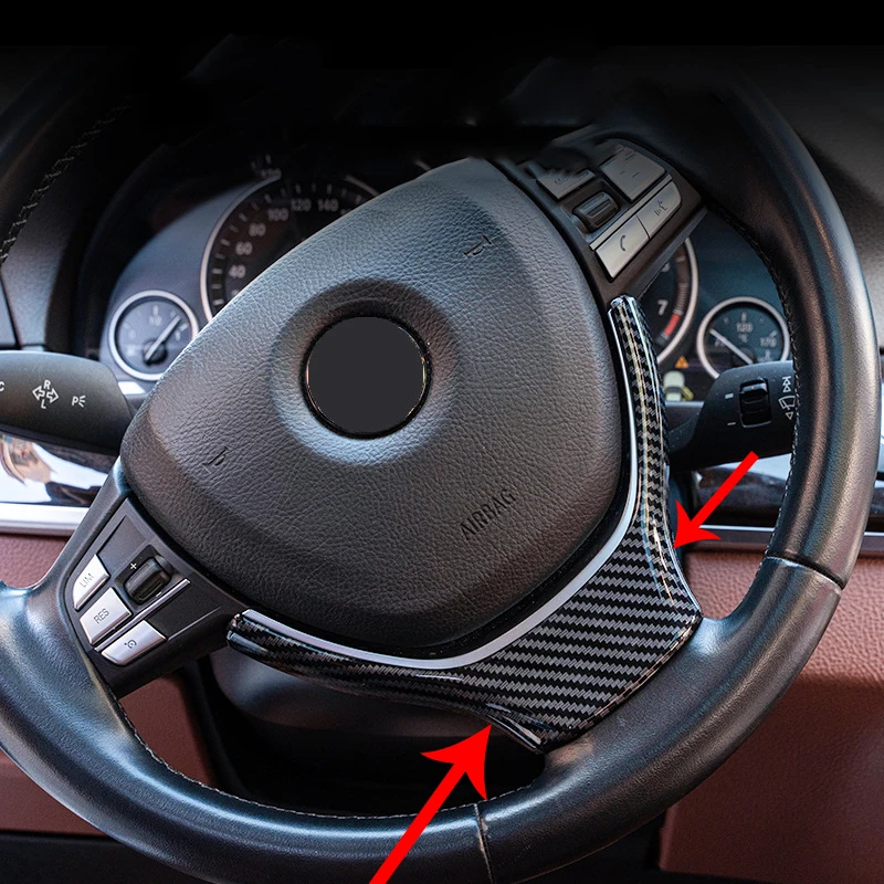 Для BMW F10 F18 F01 F02 F07 5 7 Серия GT отделка рулевого колеса из углеродного волокна
