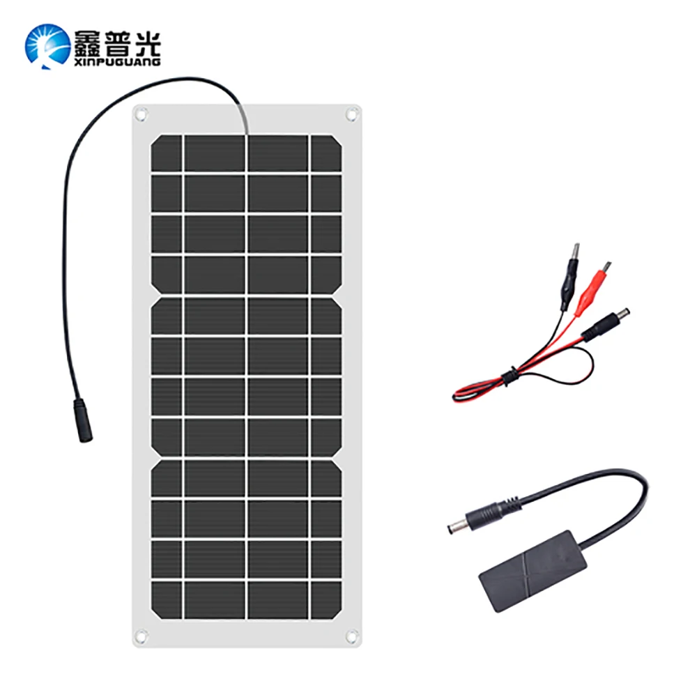 Гибкая солнечная панель 10W 6v 12v 18v Monocrytalline Solar Cell Прозрачная водонепроницаемая